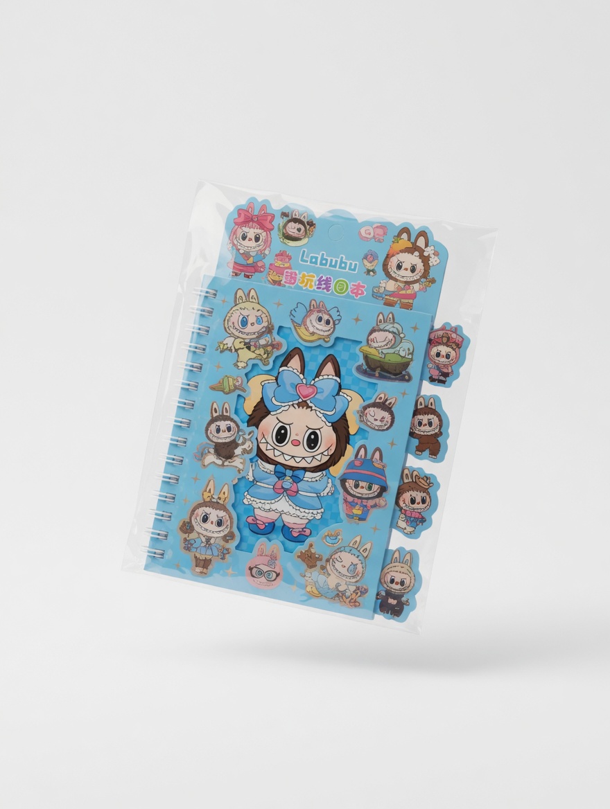 Carnet Spirale Kawaii Stickers My Melody Labubu Stitch