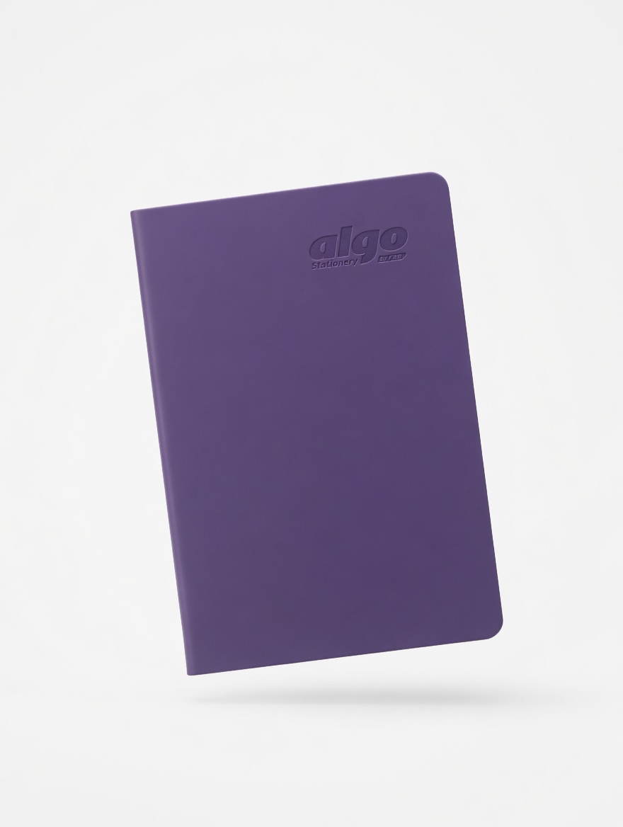 Carnet ALGO Couverture Souple Ligné Jaune Bleu Violet