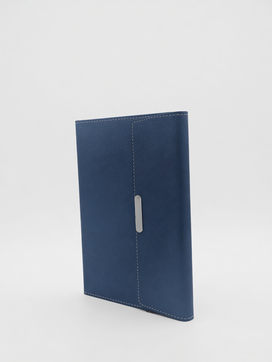 Carnet A5 Cuir Vegan Languette Verticale Multicolore