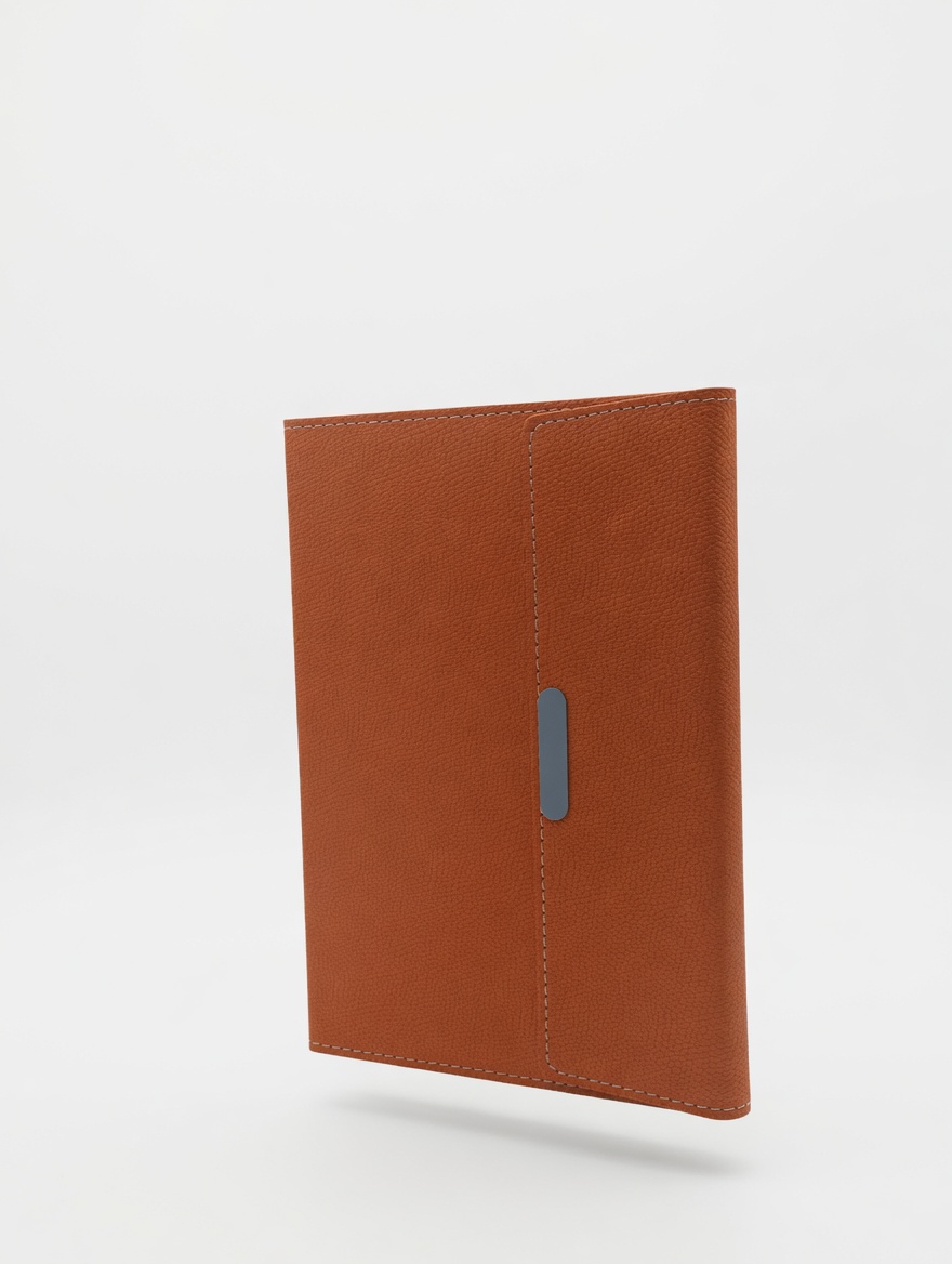 Carnet A5 Cuir Vegan Languette Verticale Multicolore