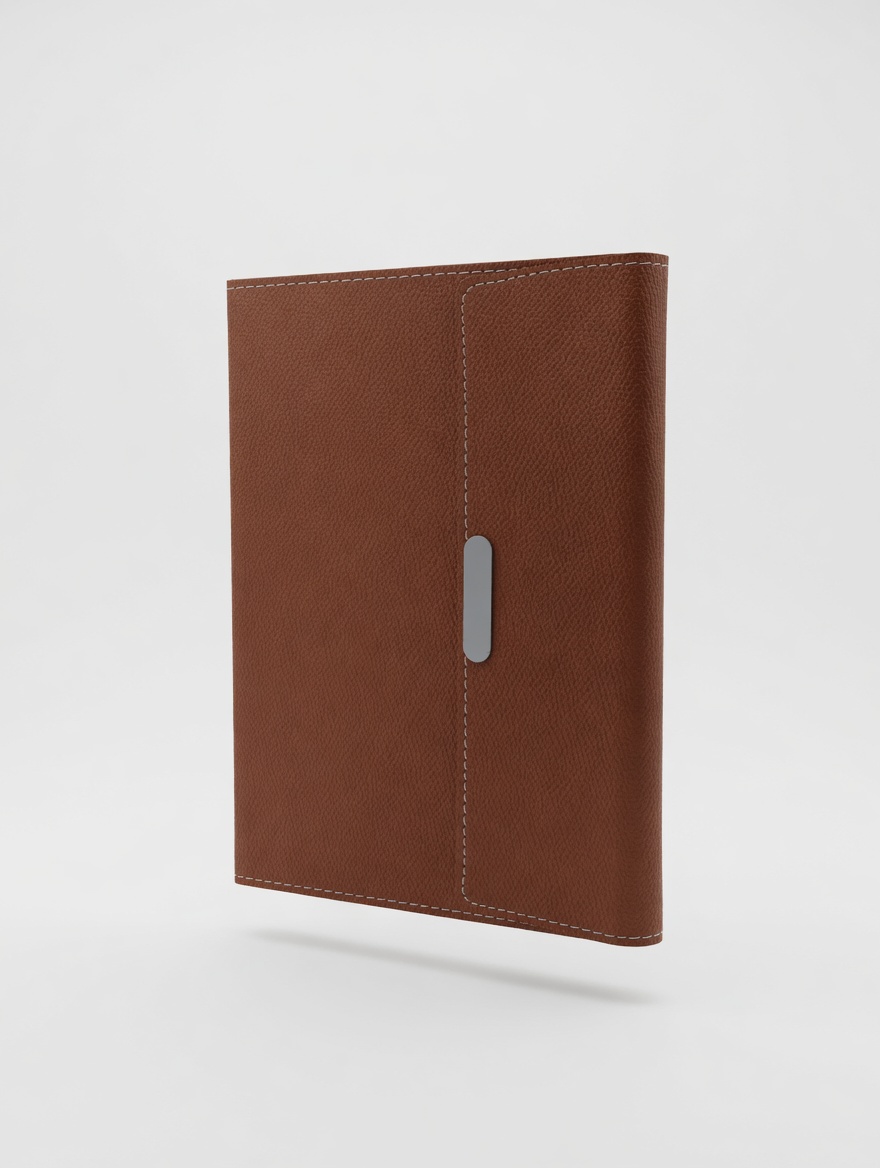 Carnet A5 Cuir Vegan Languette Verticale Multicolore