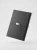 Carnet A5 Cuir Vegan Bande Élastique Fermeture Métal