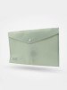 Pochette Plastique Translucide Verte Bouton Pression