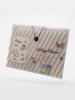 Pochette Vintage Manor 8 Compartiments Stickers Kawaii A4