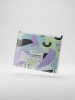 Pochette Zip A5 Design Abstrait Pastel - Organisateur Algo