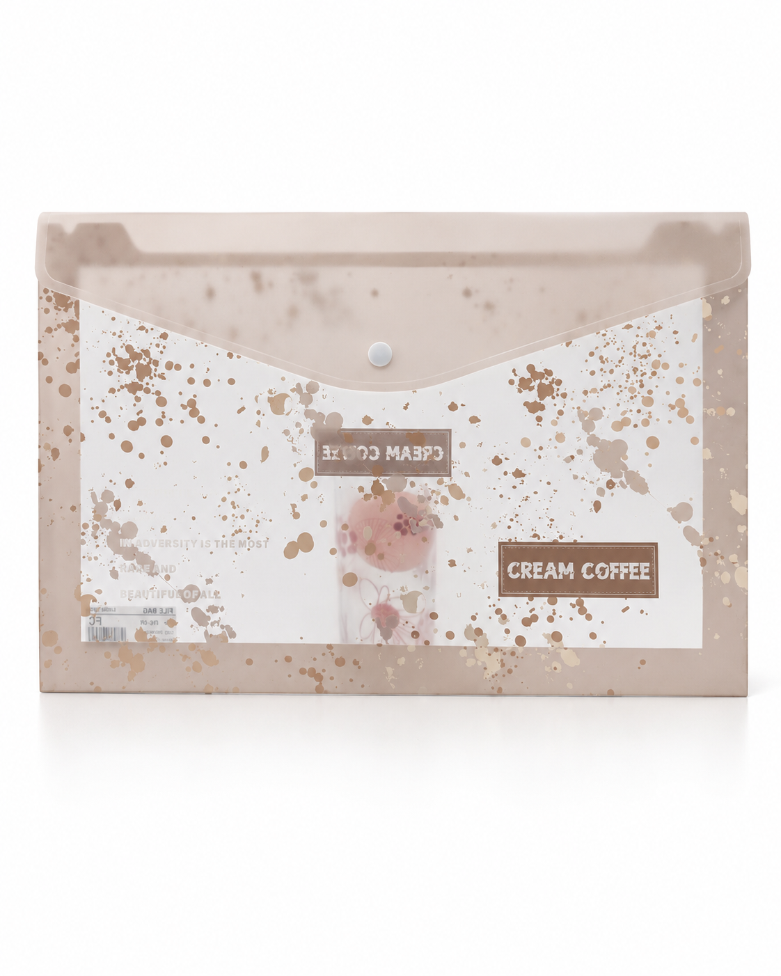 Pochette A4 Colorée Transparente – Design Splash Artistique