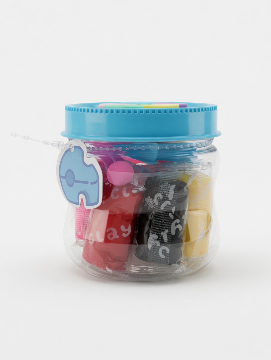Pâte à modeler colorée pour enfants – Kit créatif 8 couleurs en pot réutilisable