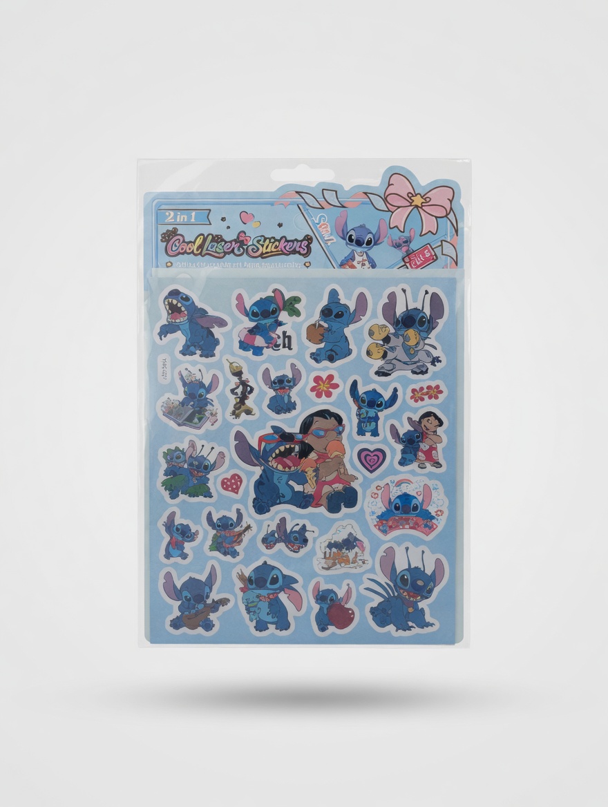 Stickers kawaii 2 en 1 pour enfants – Autocollants décoratifs My Melody, Kuromi et Stitch
