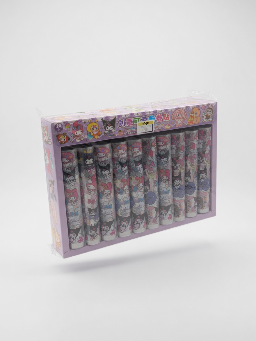Set de masking tapes kawaii pour enfants – Rouleaux adhésifs décoratifs My Melody et Kuromi
