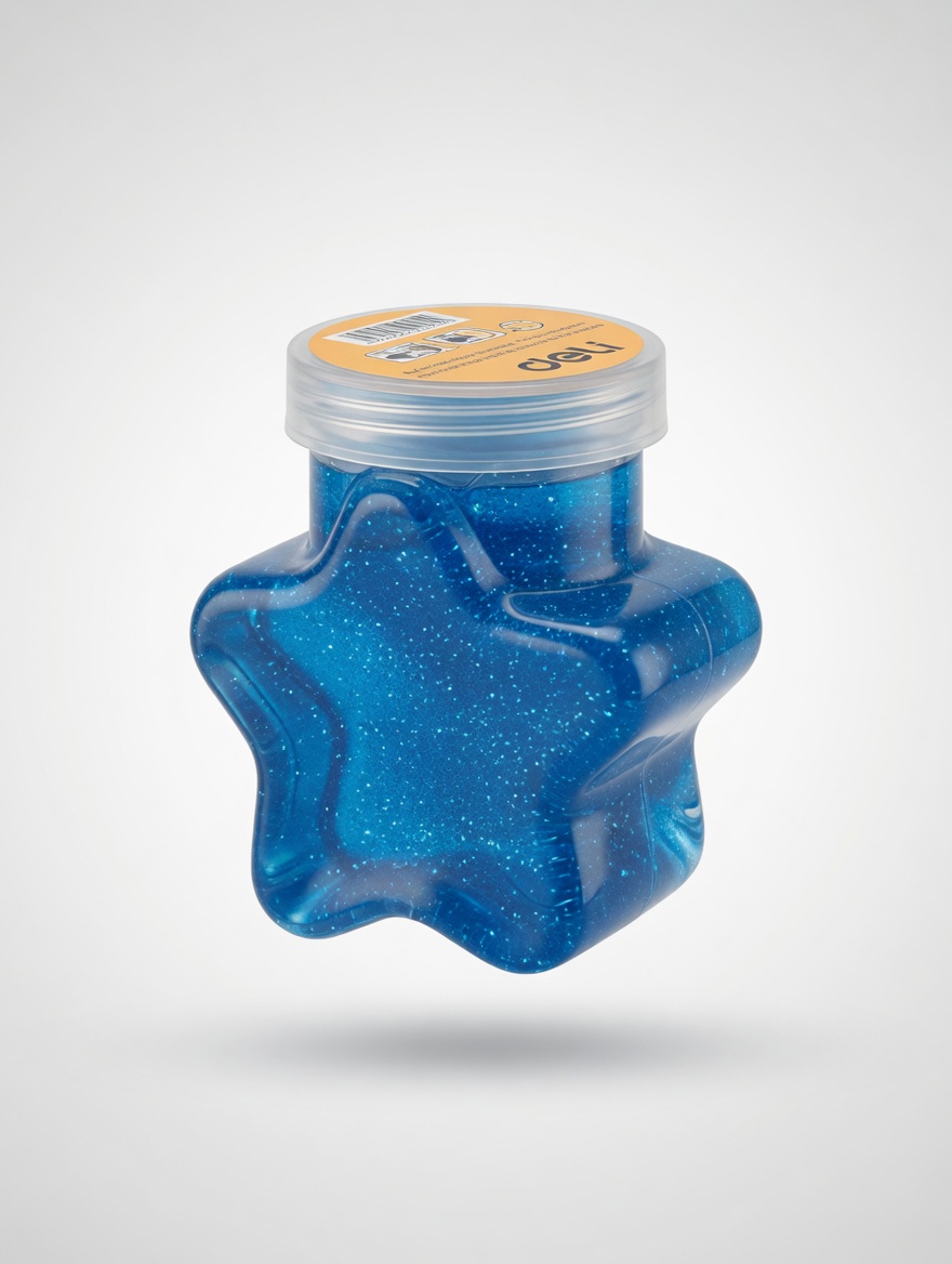 Star Slime pailleté en pot étoile – Slime coloré et brillant pour enfants