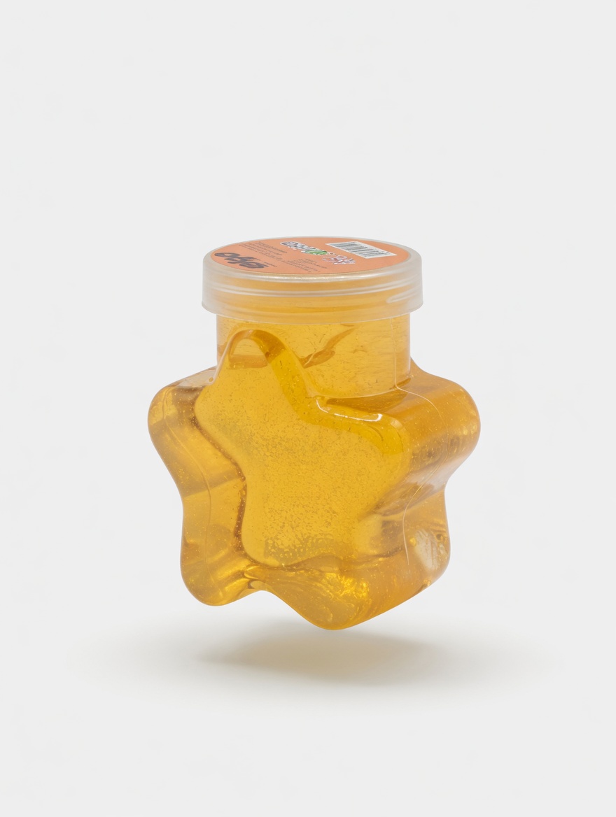 Star Slime pailleté en pot étoile – Slime coloré et brillant pour enfants
