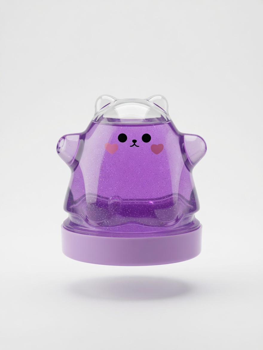 Ghost Slime Glitter – Slime fantôme transparent et scintillant