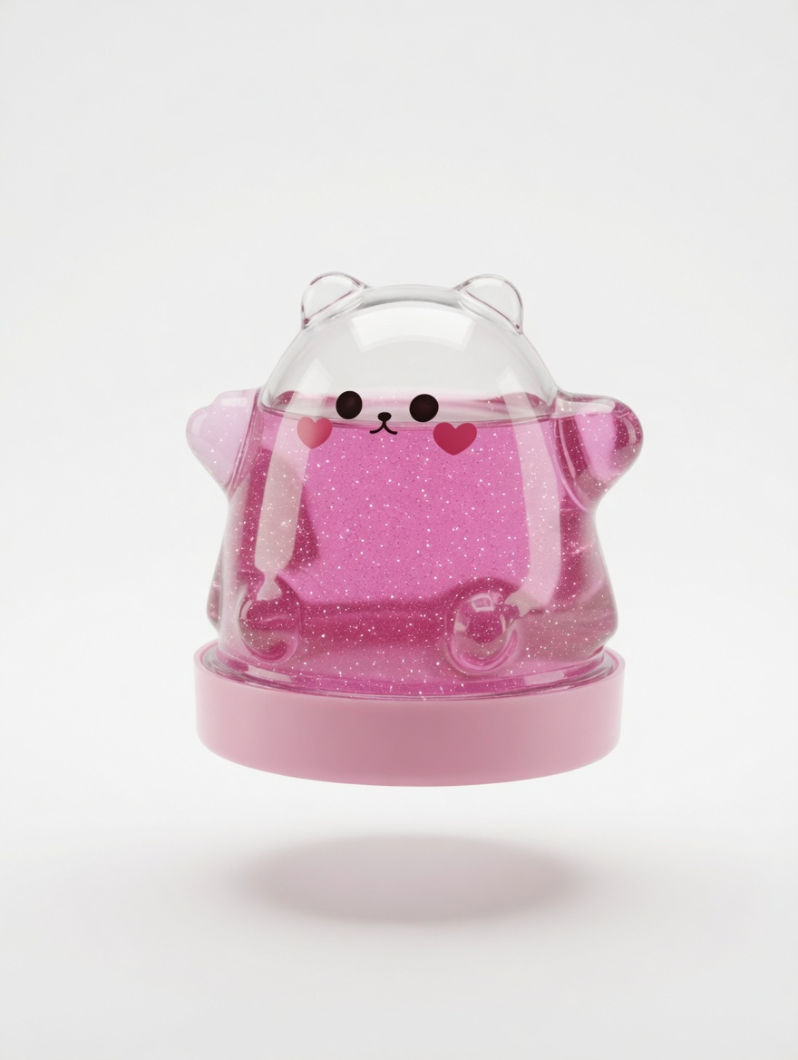 Ghost Slime Glitter – Slime fantôme transparent et scintillant