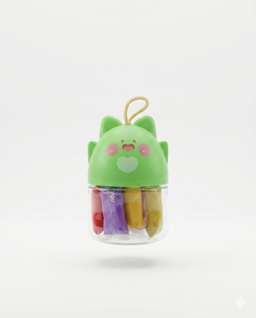 Hello Strawberry Colored Clay – Pâte à modeler kawaii pour enfants