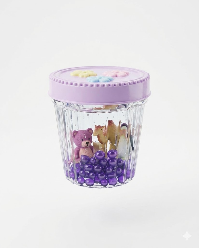 Flower Slime Algo : Pâte à Modeler Transparente avec Figurines