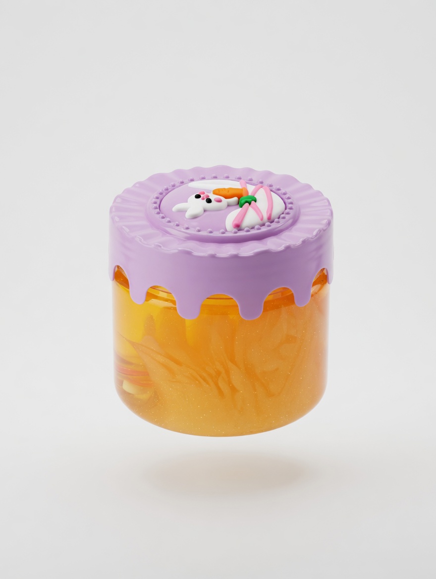 Slime Rabbit Coloré Kawaii en Pot pour Enfants