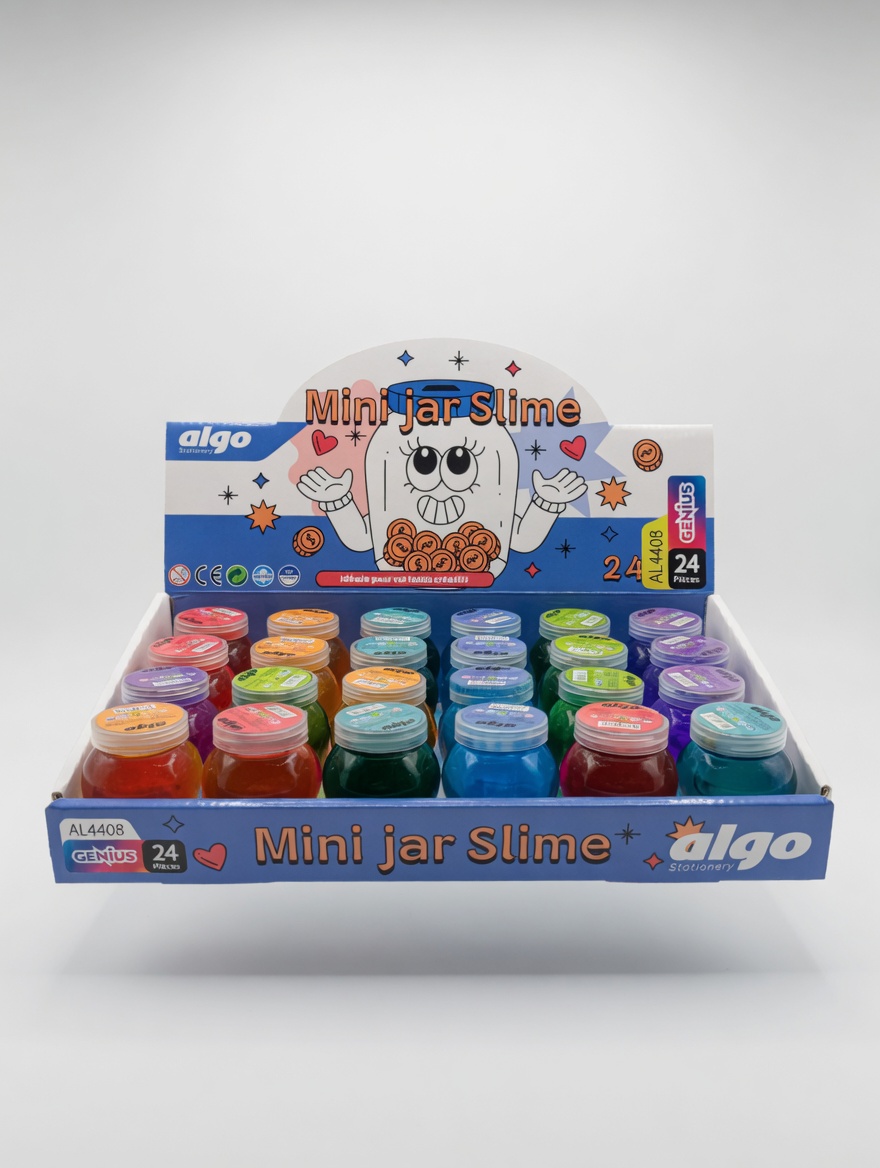 Mini Jar Slime Coloré Transparent pour Enfants