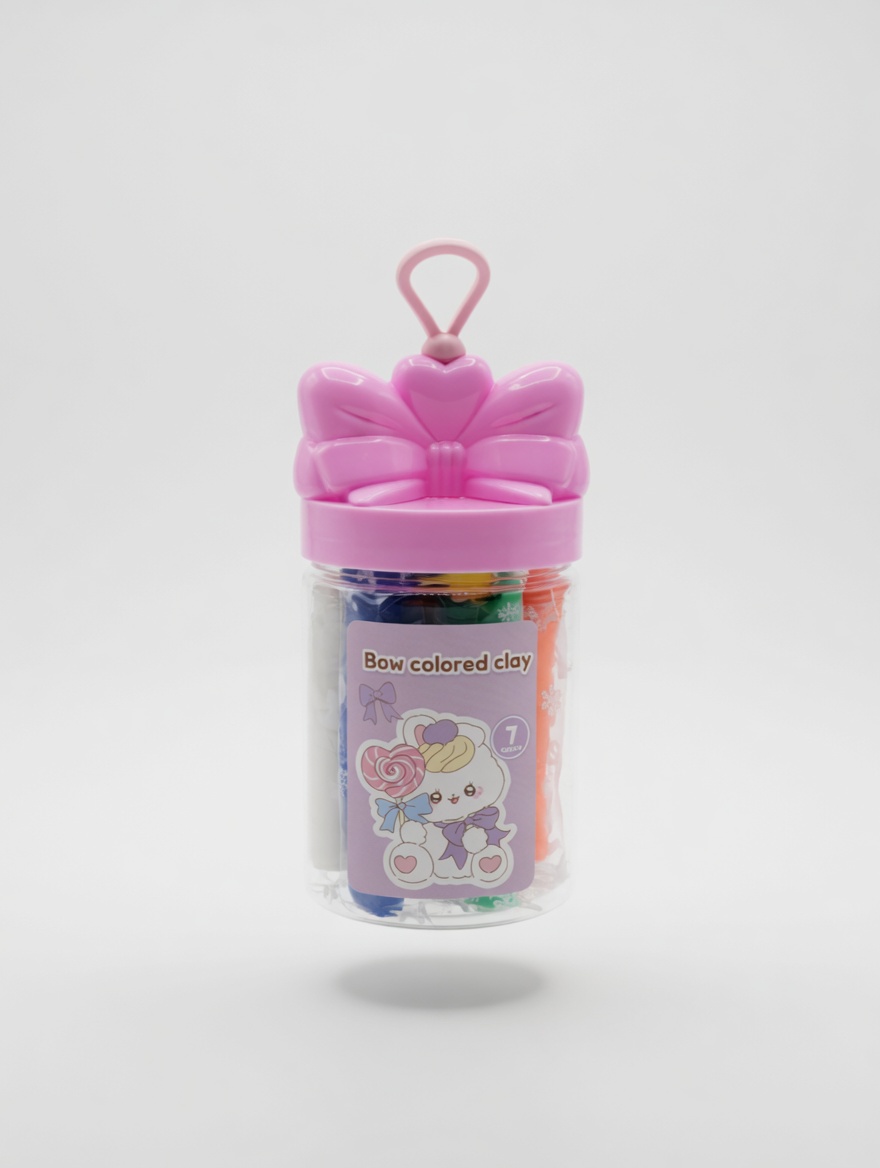 Pâte à Modeler Colorée Bow pour Enfants 7 Couleurs
