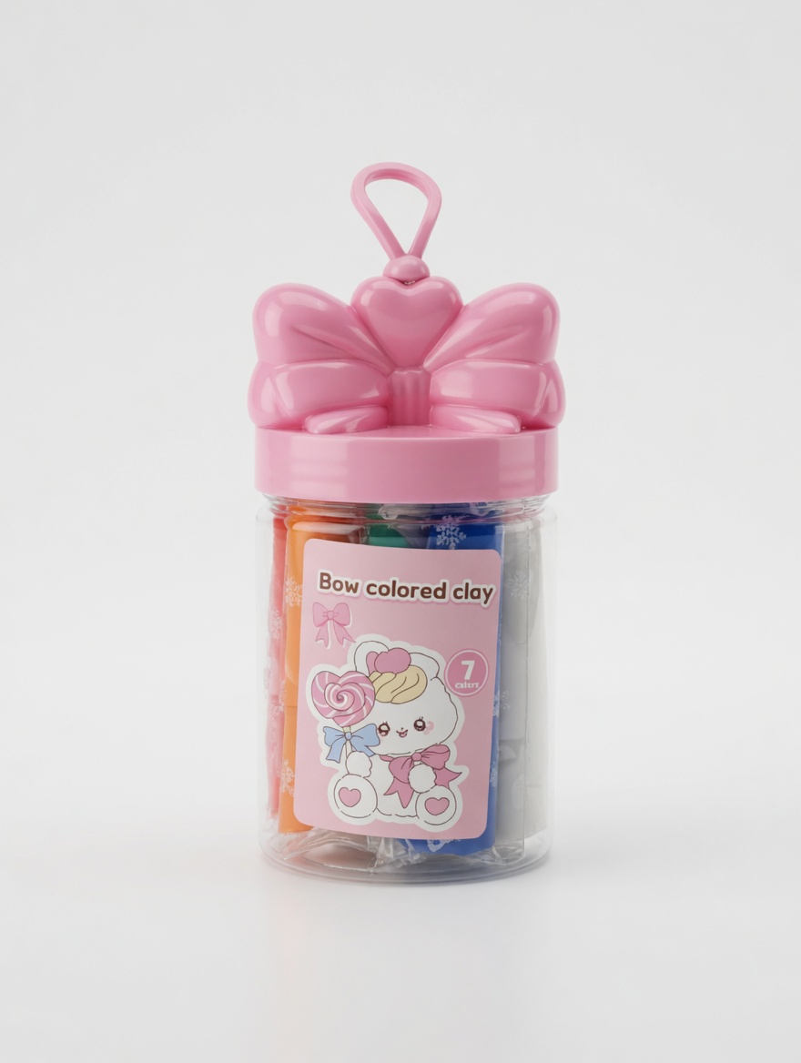 Pâte à Modeler Colorée Bow pour Enfants 7 Couleurs