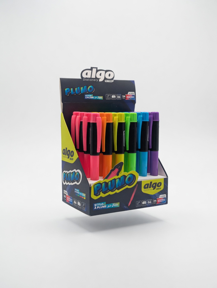 Stylos Plume Néon Algo PLUMO Écriture Fluide