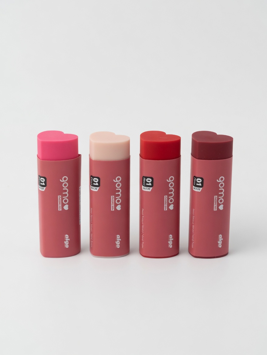 Gomme Cœur Colorée Soft Touch Non Toxique