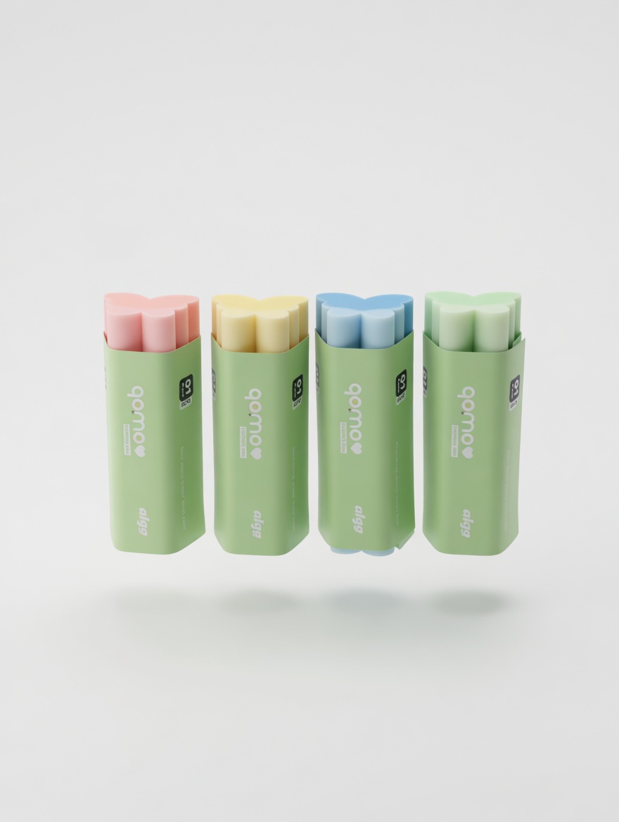 Gomme Papillon Pastel Soft Touch Non Toxique
