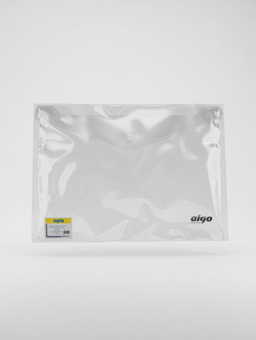 Pochette Document Transparente à Bouton Algo AL6590