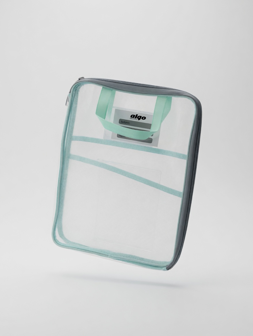 Pochette Transparente Zippée avec Poignée Algo AL7604
