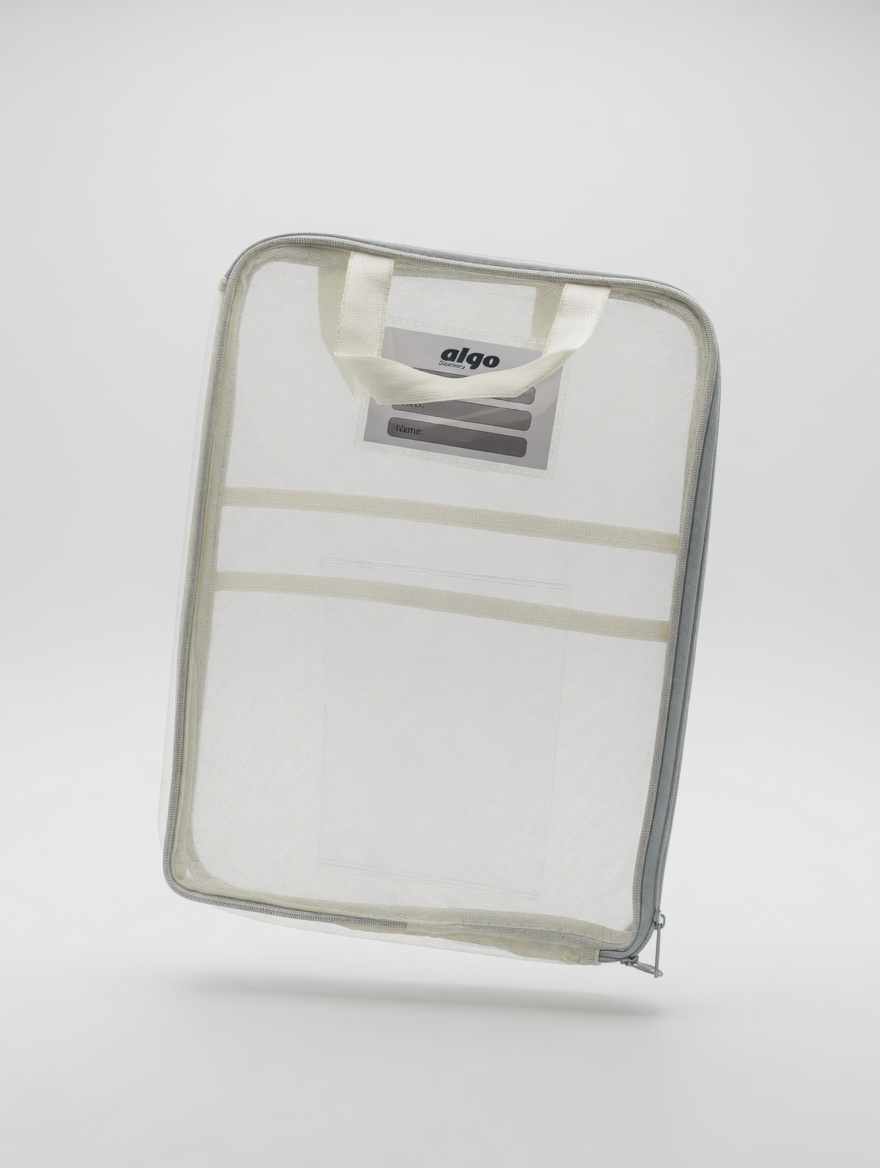 Pochette Transparente Zippée avec Poignée Algo AL7604