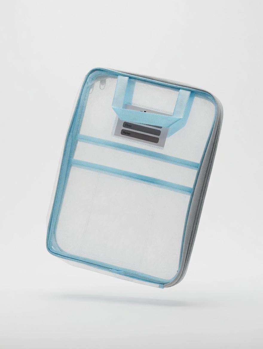 Pochette Transparente Zippée avec Poignée Algo AL7604