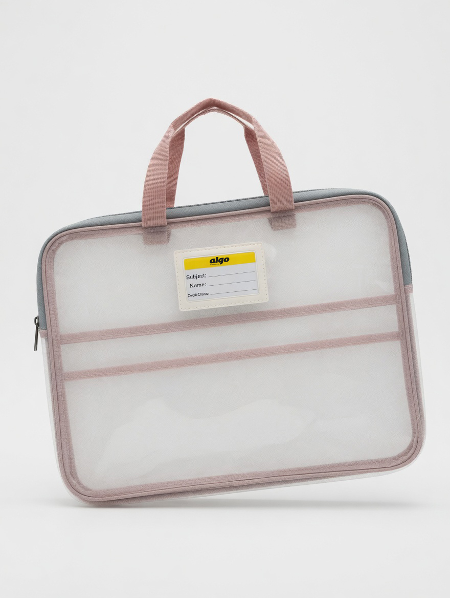 Pochette Transparente A4 Zippée avec Poignée Algo AL7602