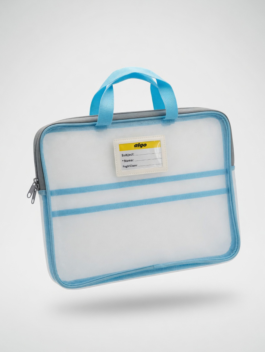 Pochette Transparente A4 Zippée avec Poignée Algo AL7602