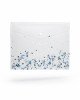 Pochette A4 Fleurie Bleu Pastel avec Fermeture