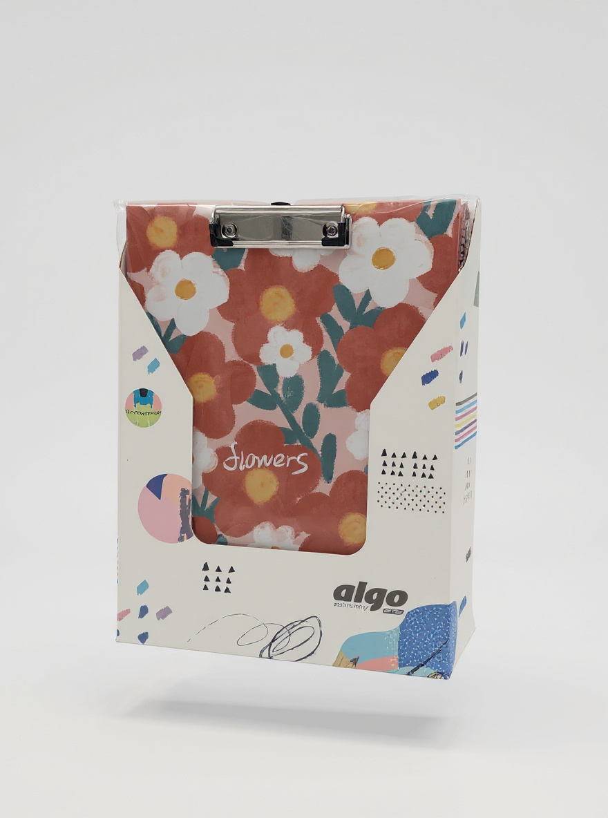 Clipboard à Pince Motif Fleuri "Flowers"
