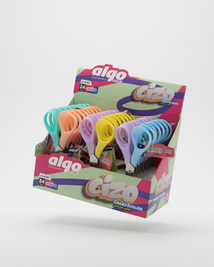 Ciseau Écolier Ergonomique AL4380 Cizo Pastel