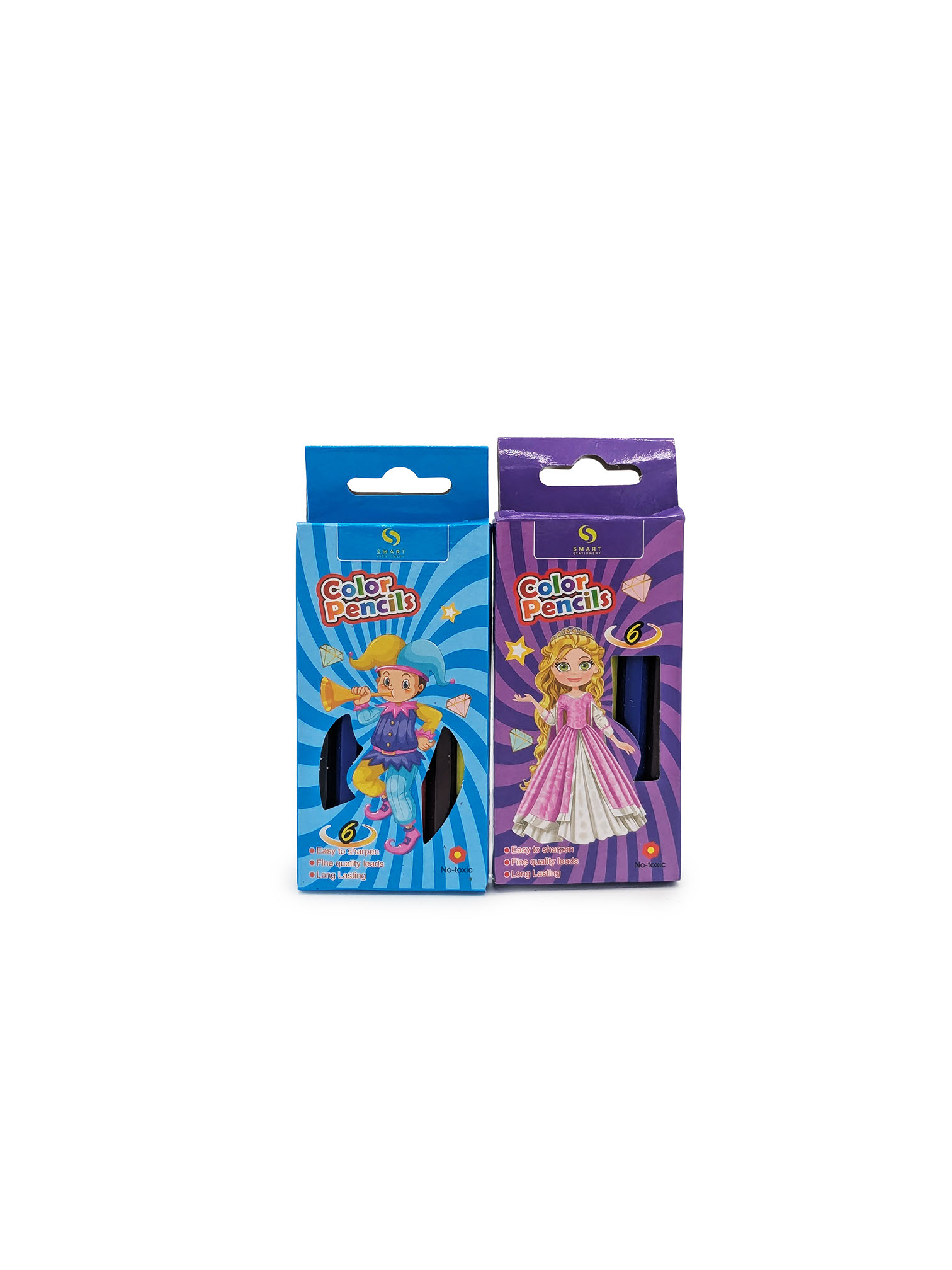 Crayons de couleur Smart – boîte de 6 Couleurs