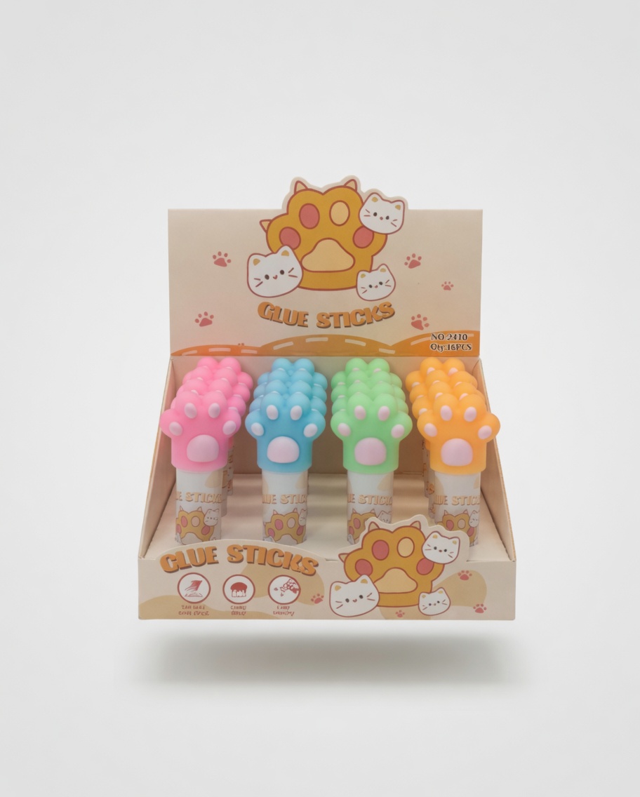Bâton de Colle Patte de Chat Kawaii