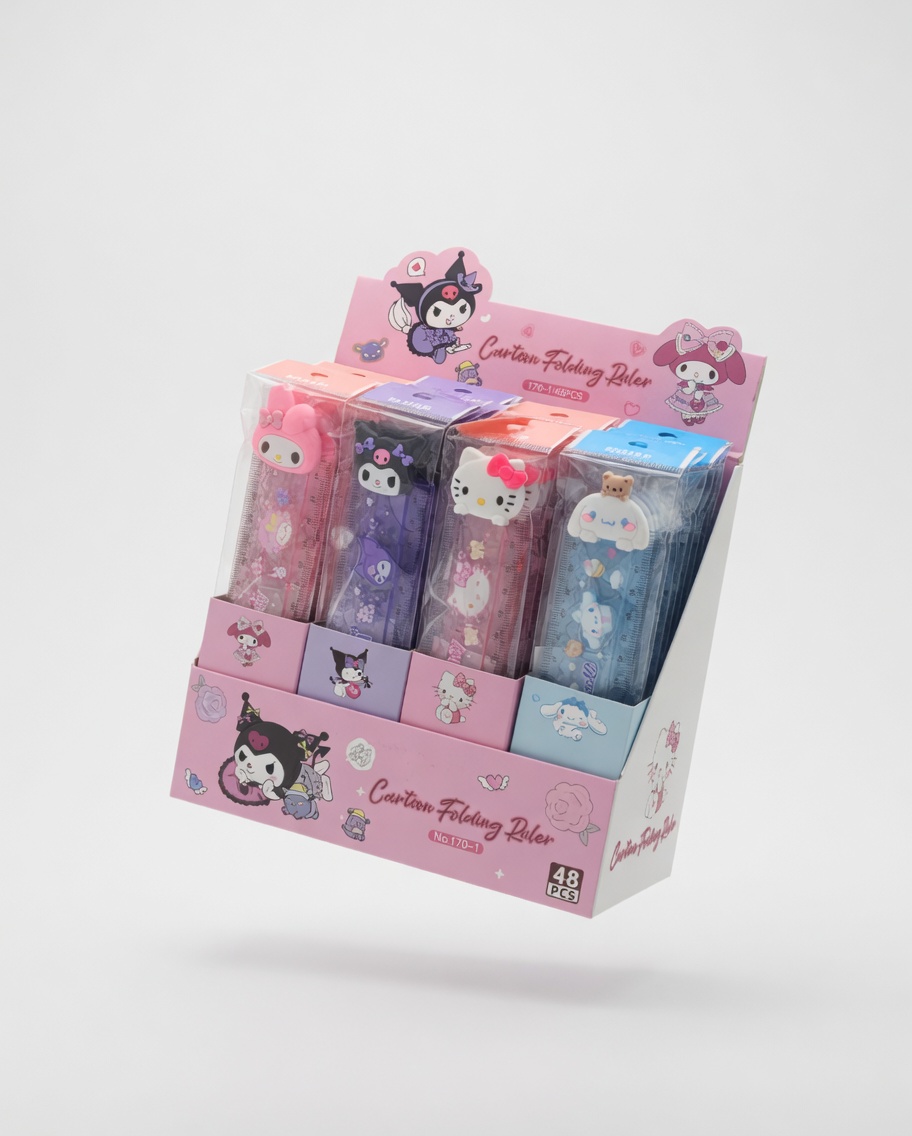 Règle Pliante Enfant 30 cm Incassable avec Motif