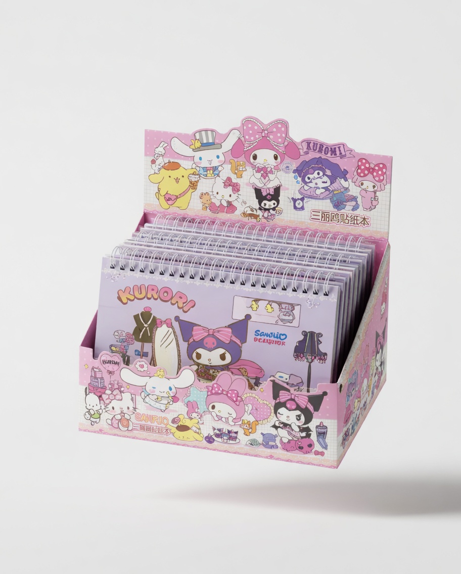 Carnet d'Autocollants Sanrio Kawaii