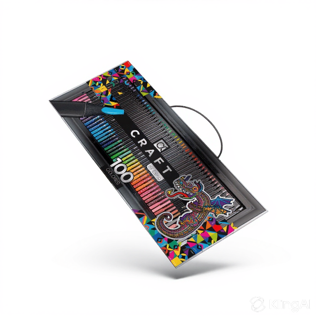 Boîte de 100 Crayons de Couleur Premium CRAFT by Estilo