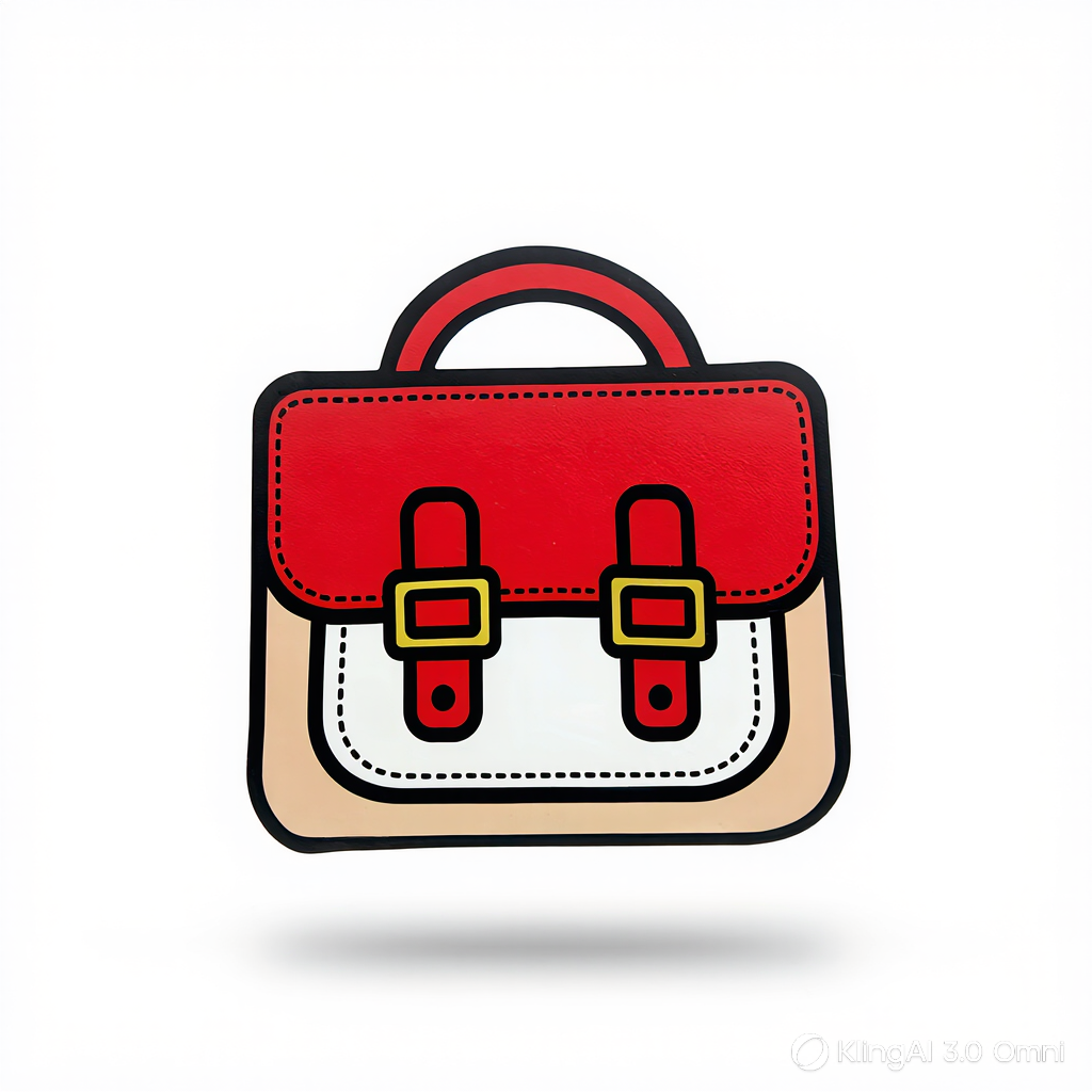 Sachet Zip en Forme de Sac à Dos Cartoon