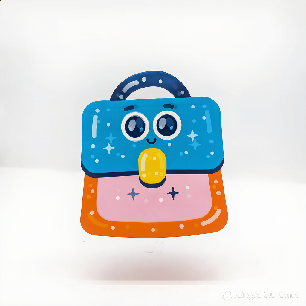 Sachet Zip en Forme de Sac à Dos Cartoon