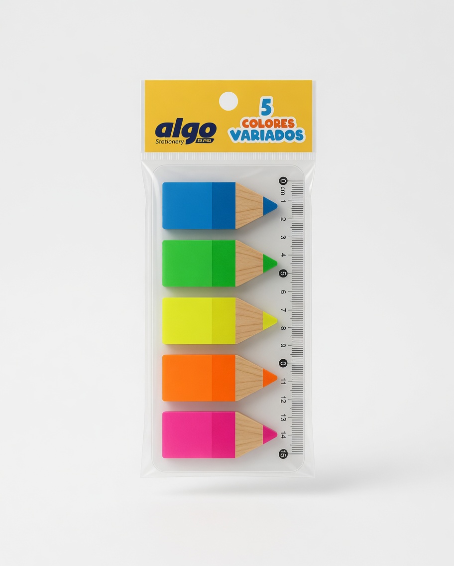 Marque-Pages Autocollants Forme Crayon