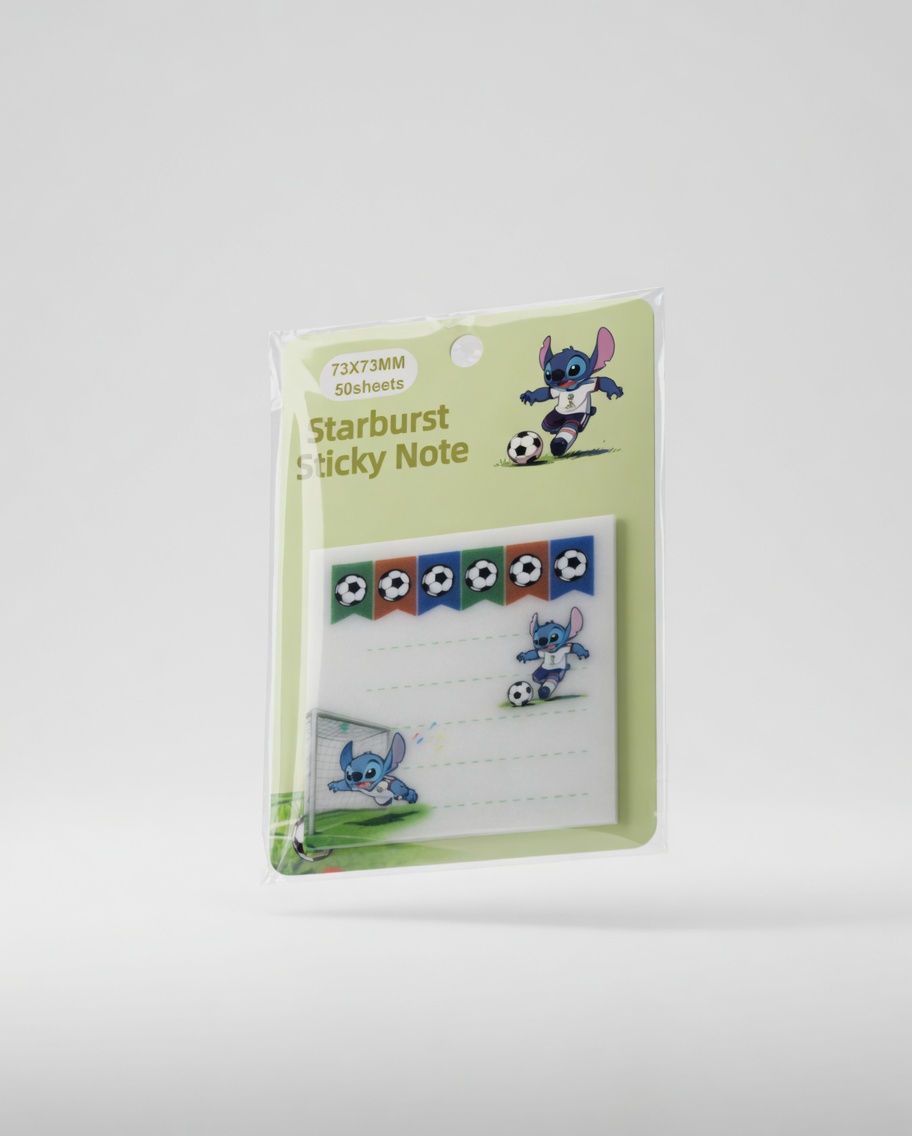 Bloc Notes Adhésives 73x73mm Starburst