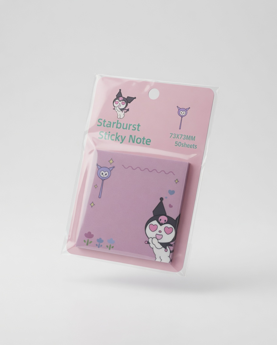 Bloc Notes Adhésives 73x73mm Starburst