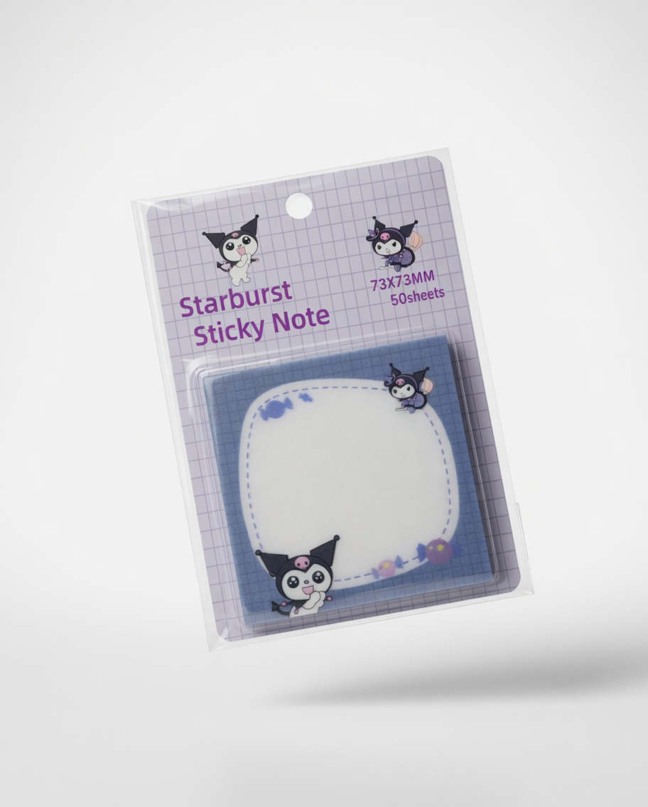 Bloc Notes Adhésives 73x73mm Starburst