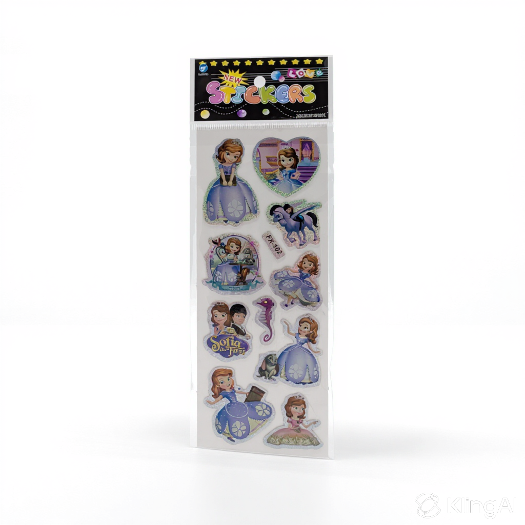 Planche de Stickers 3D Gonflés pour Enfants