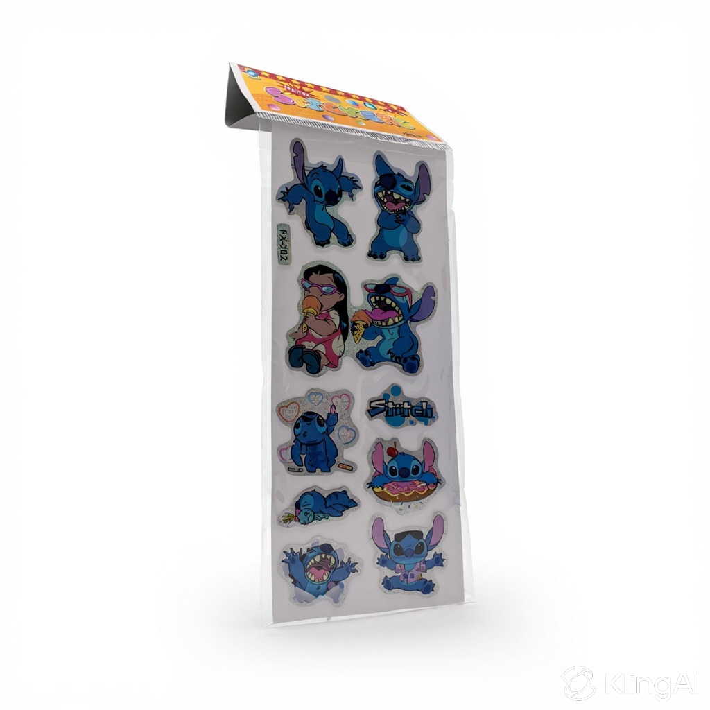 Planche de Stickers 3D Gonflés pour Enfants