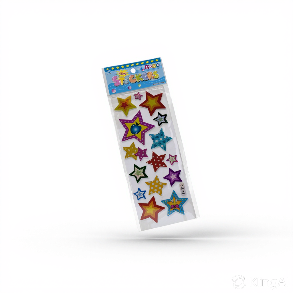 Planche de Stickers 3D Gonflés pour Enfants