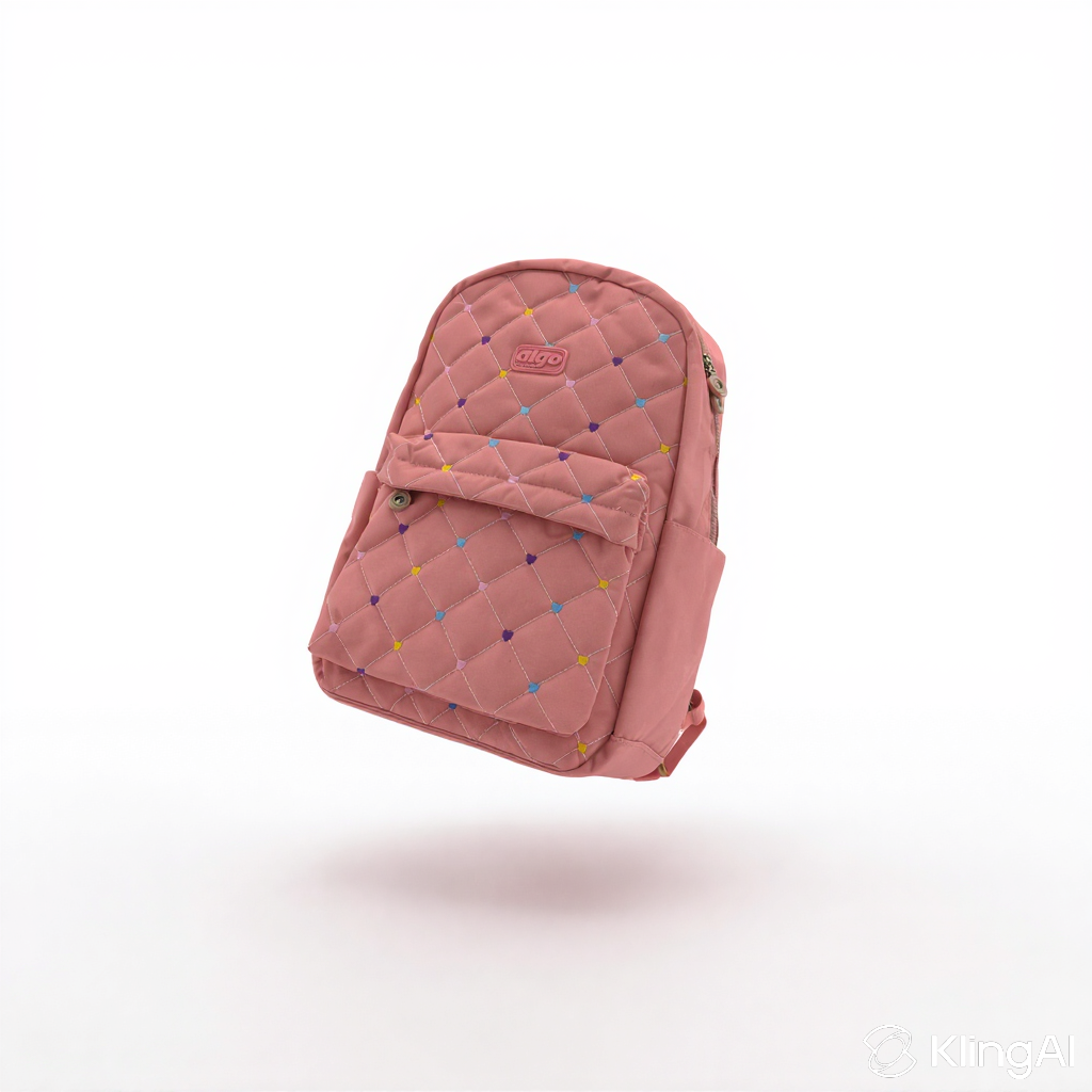 Sac à Dos Scolaire Matelassé Cœurs Algo